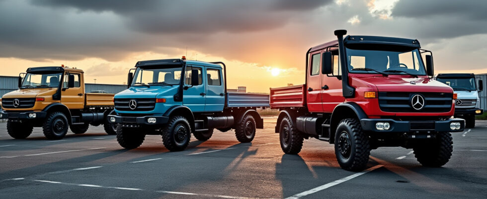 comparez les différents modèles d'unimog et leurs prix neufs. obtenez toutes les informations pour choisir le modèle d'unimog qui correspond à vos besoins et à votre budget.