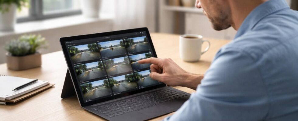 découvrez comment visionner facilement les vidéos de votre dashcam et les trier directement sur votre tablette windows pendant votre pause, pour un gain de temps optimal.